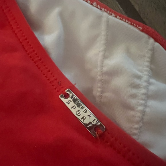 Tribal sport onepiece swimsuit. Roushed middle. One strap. Worn twice. Like new. - Picture 4 of 5